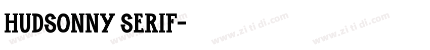 HudsonNY Serif字体转换